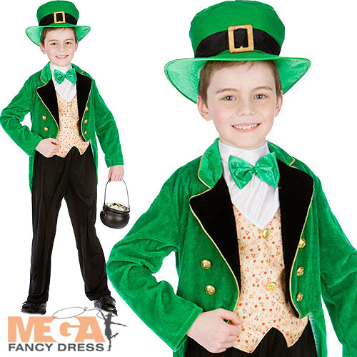 Deluxe Leprechaun Boy Folklore Costume