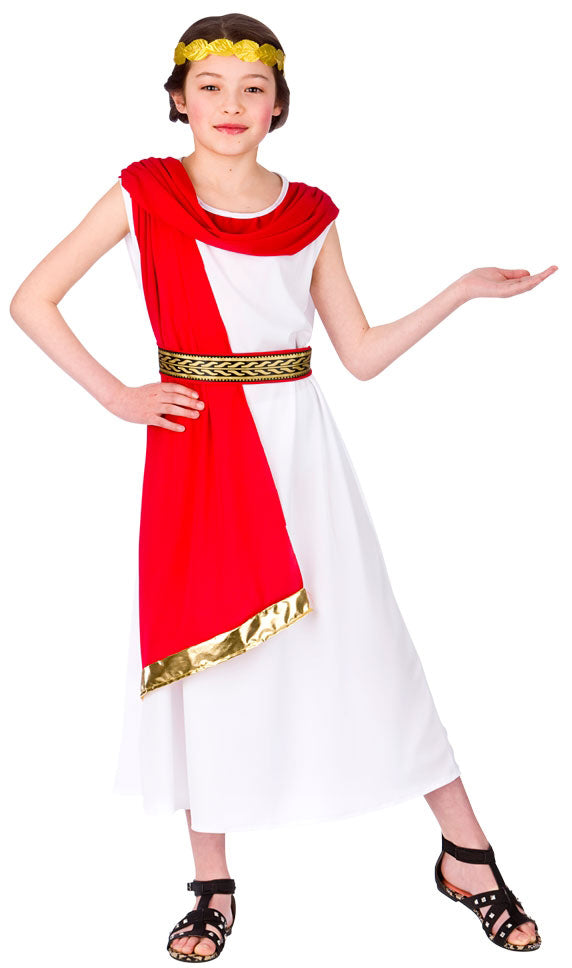 Girls Ancient Roman Woman Historical Costume