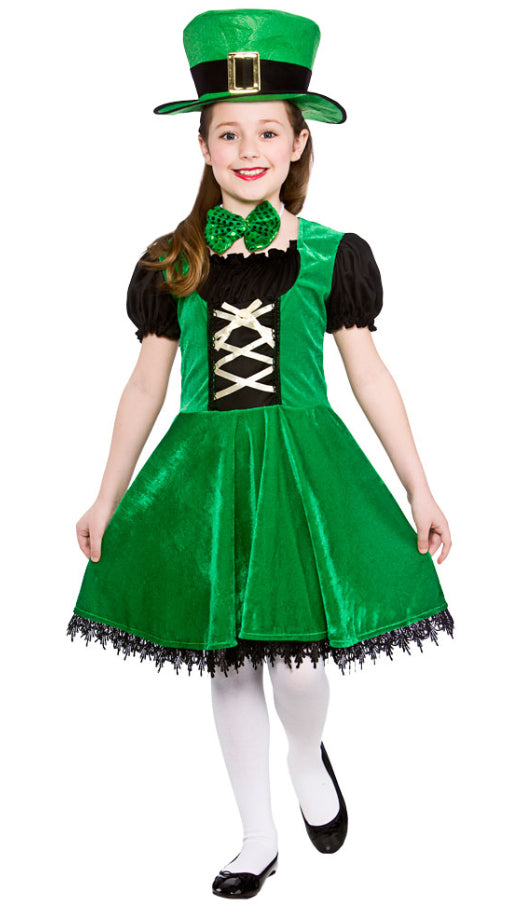 Deluxe Leprechaun St. Patrick's Girls Costume