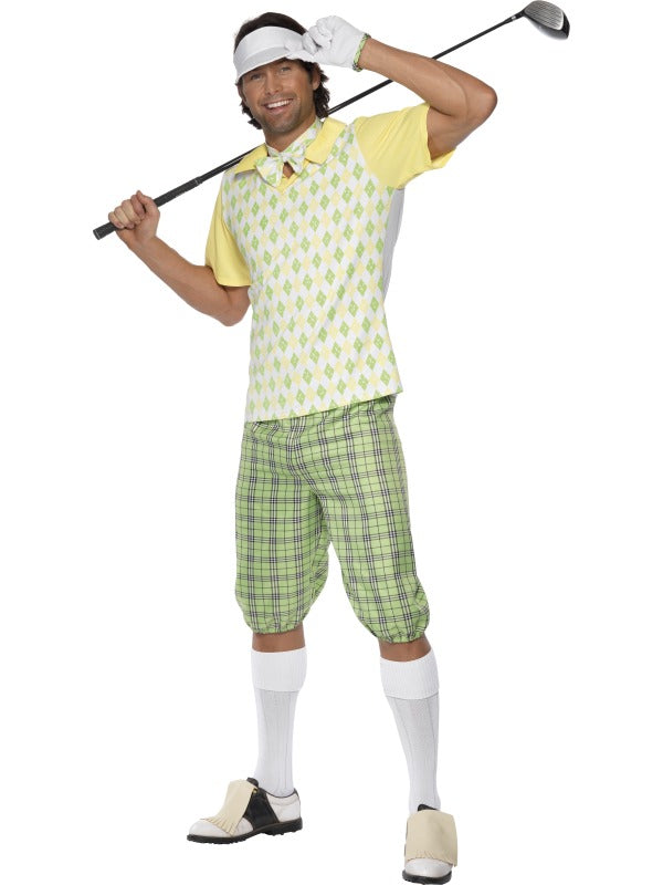 Mens Golfing Golfer Pub Golf Uniform Costume