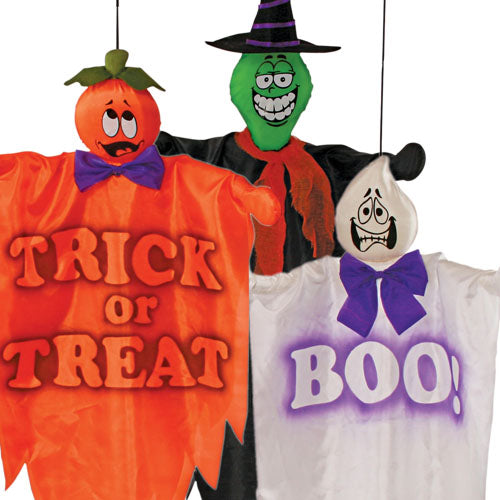 36" Friendly Ghost Hanging Assortment Spooky Decoration