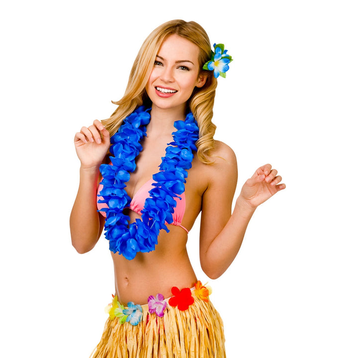 Orange Flower Lei Tropical Party Accessory