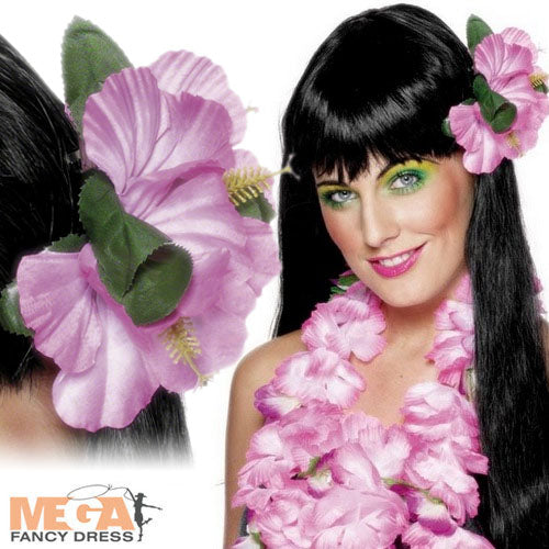 Hawaiian Pink Flower Hair Clip