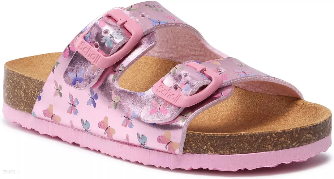 Girls Scholl Pink Butterfly Summer Sandals