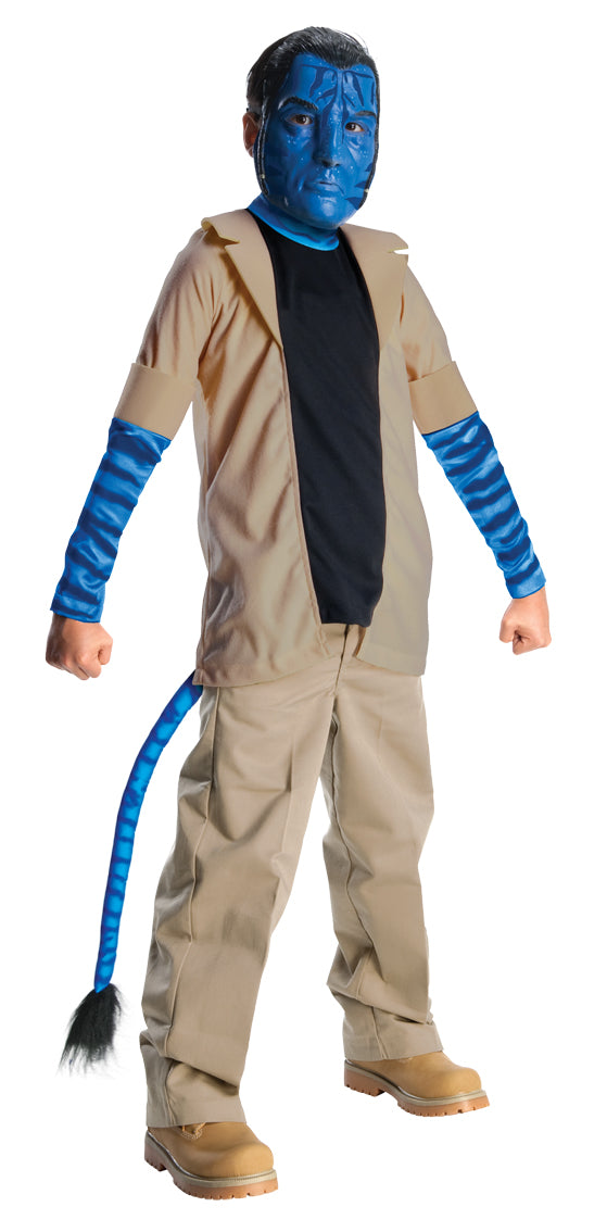 Boys Jake Sully Avatar Fancy Dress Alien Sci Fi Movie Costume Outfit