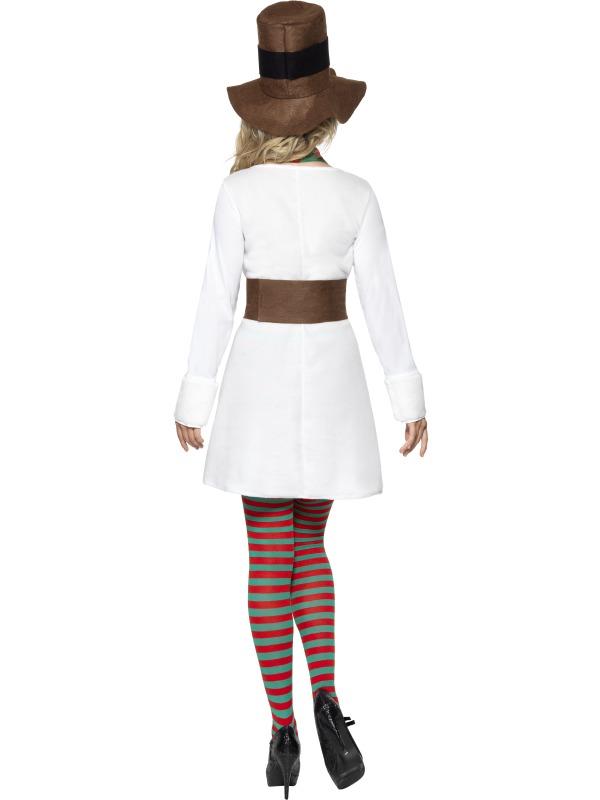 Ladies Miss Snowman Christmas Festive Holiday Costume