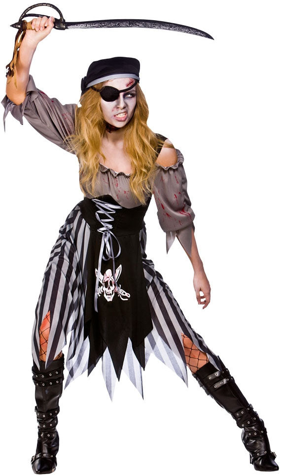 Zombie Cutthroat Pirate Costume Nautical Horror Fancy Dress