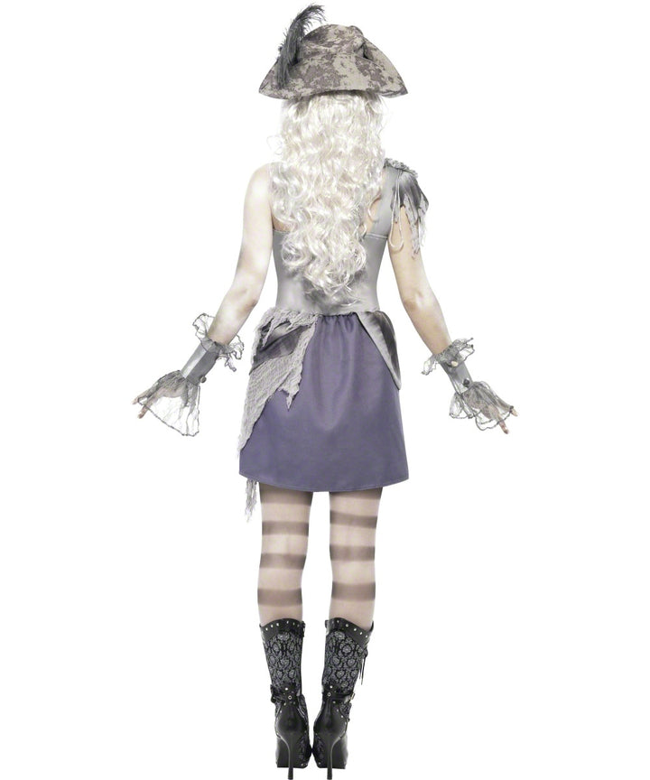 Ladies Halloween Zombie Ghost Pirate Fancy Dress Costume