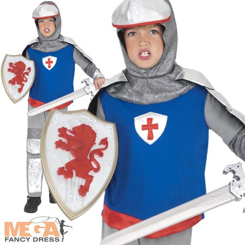 Boys Medieval Knight Book Week Fancy Dress Costume