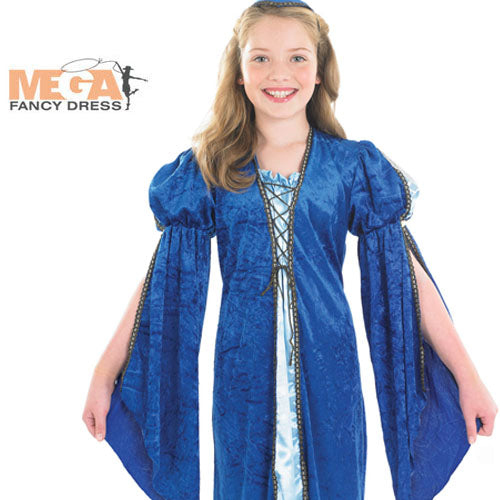 Girls Tudor Medieval Merchants Daughter School Book Week Fancy Dress Costume