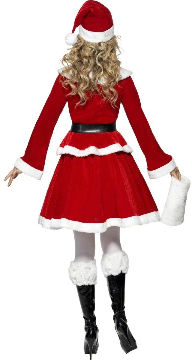 Ladies Miss Santa Claus Festive Mrs Father Christmas Costume