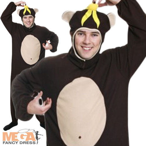 Adults Monkey Jungle Book Day Animal Fancy Dress Costume