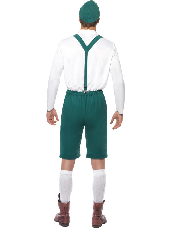 Men's Oktoberfest Bavarian German Beer Man Lederhosen Fancy Dress Costume
