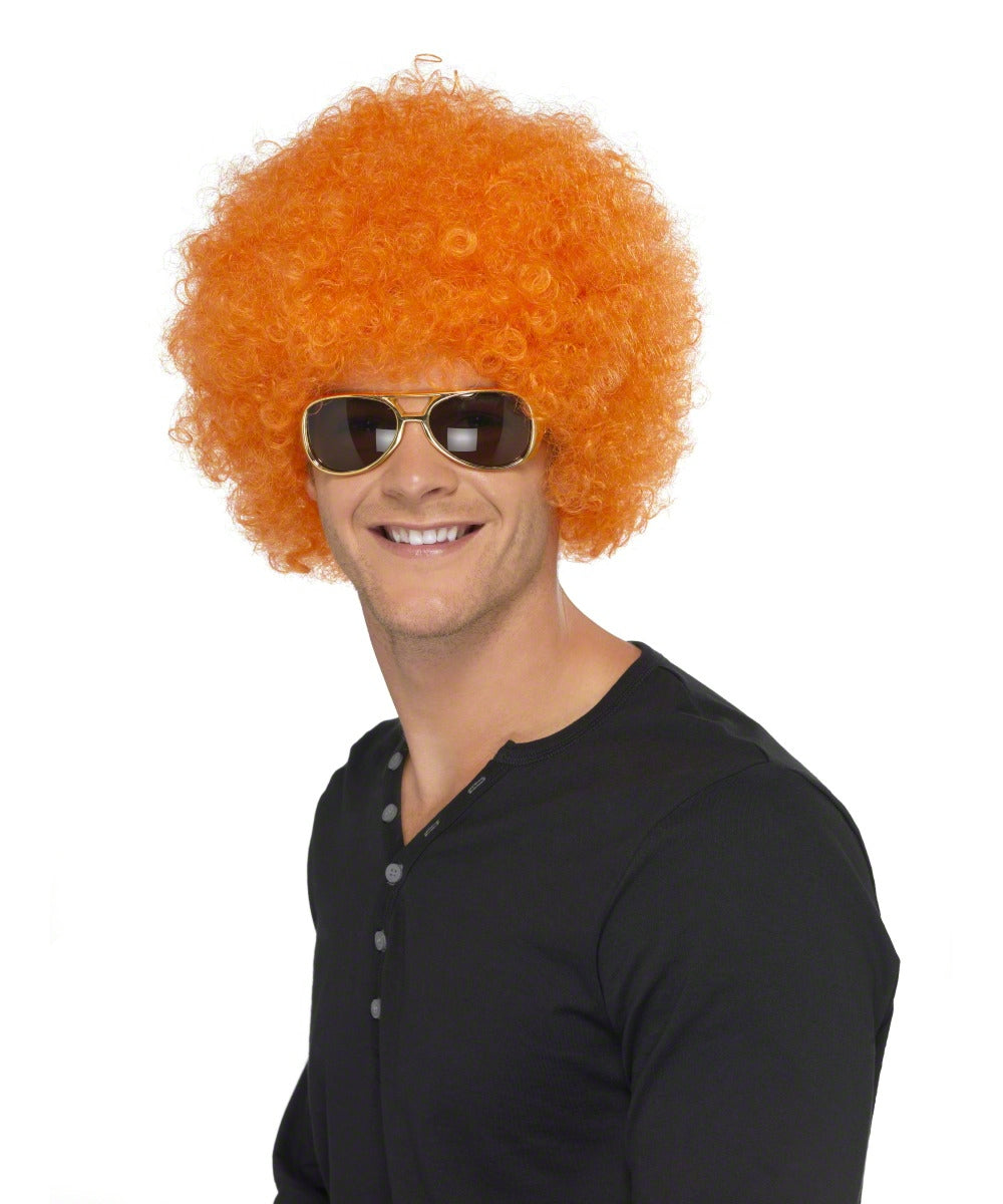 Shop Orange Clown Wig Mega Fancy Dress Mega Fancy Dress UK