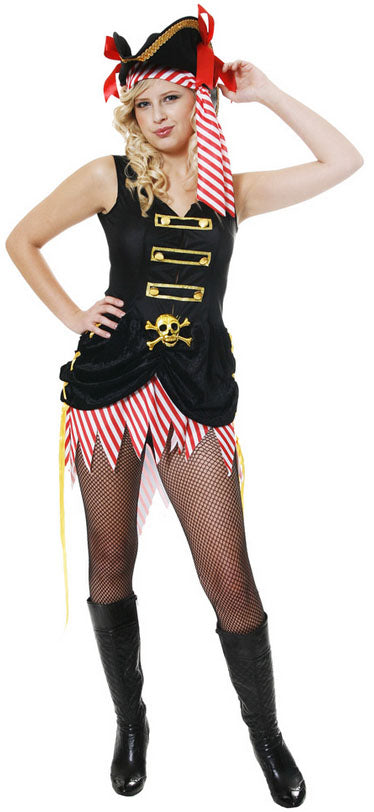 Pirate Woman & Hat Costume