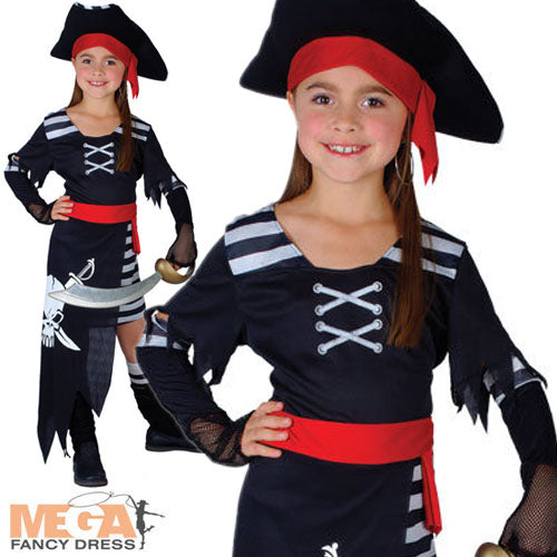 Girls Pirate Princess Adventure Costume