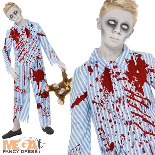 Boys Zombie Pyjama Halloween Costume