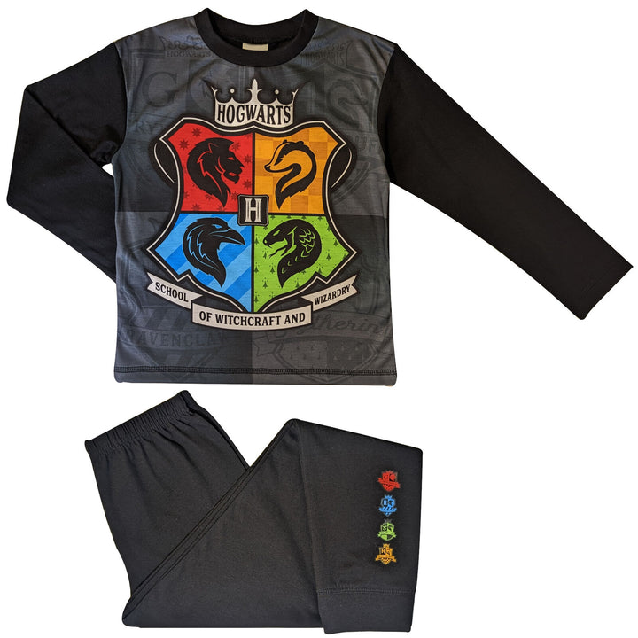 Official Boys Harry Potter Hogwarts Crest Pyjamas