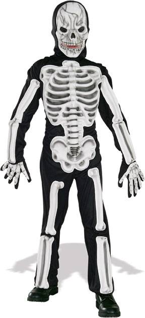 Frightening 3D Skeleton Fancy Dress Costume
