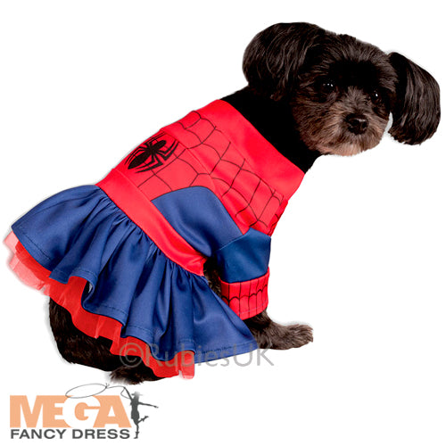 Spider Girl Pet Dog Costume Superhero Pet Outfit