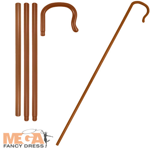 Brown Shepherd Crook Religious Costume Accessory