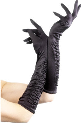 Long Black Temptress Gloves