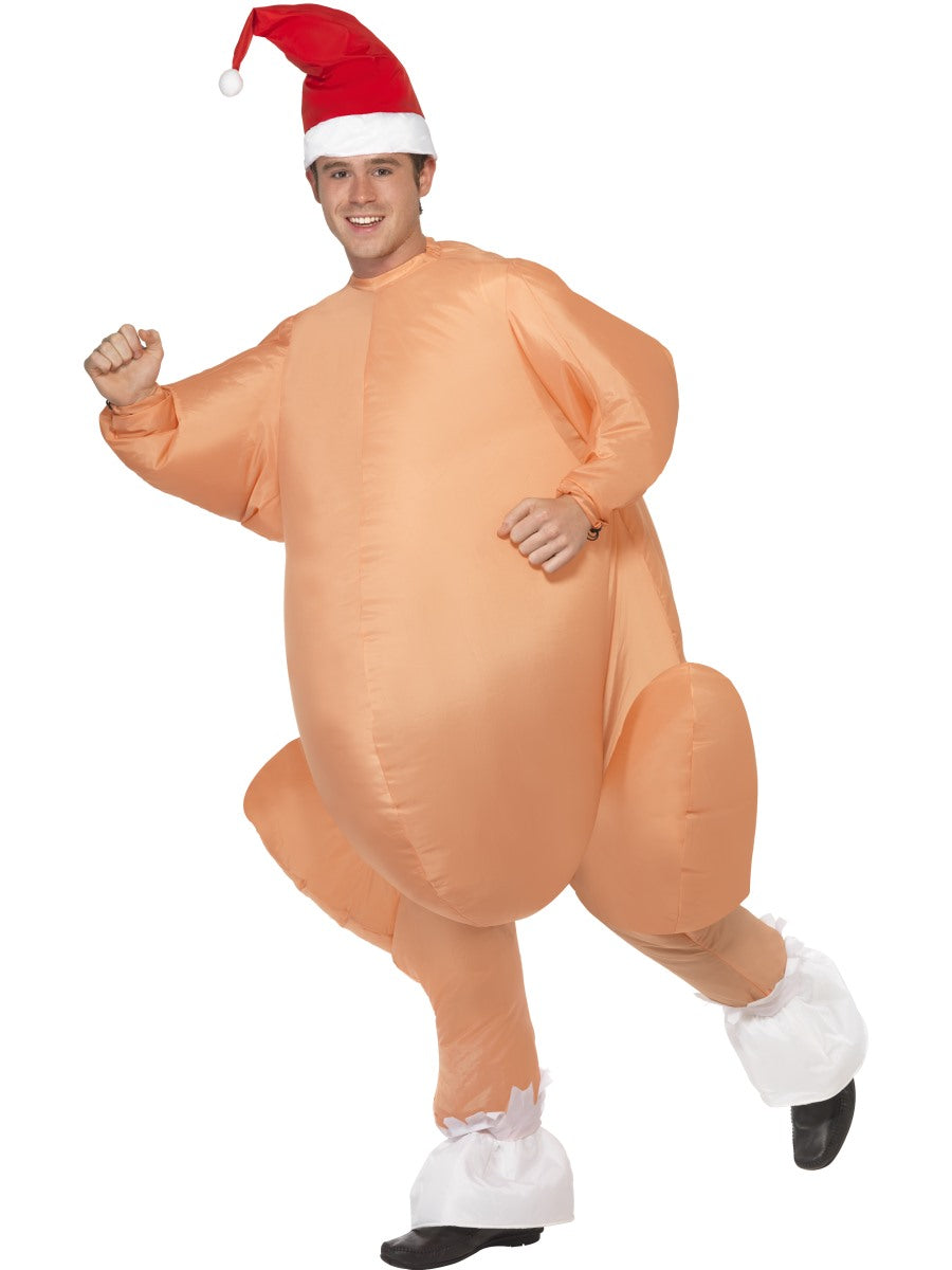 Inflatable Christmas Roast Adults Turkey Festive Costume