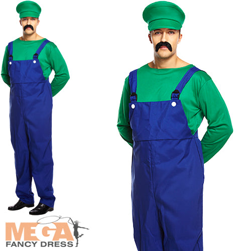 Green Super Workman Mens Costume