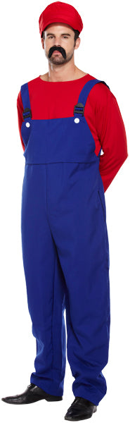 Red Super Workman Mens Costume