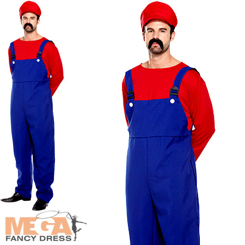 Red Super Workman Mens Costume