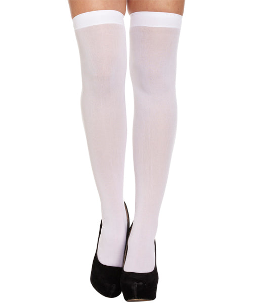 White Hold Up Stockings