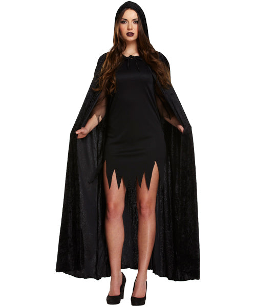 Black Devil Cape Adults Costume