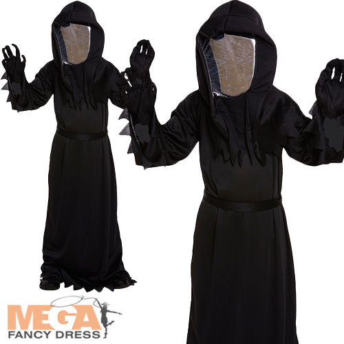 Boys Mirrored Grim Reaper Halloween Costume
