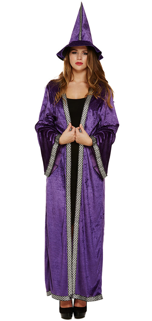 Purple Sorceress Ladies Mystical Enchantress Costume