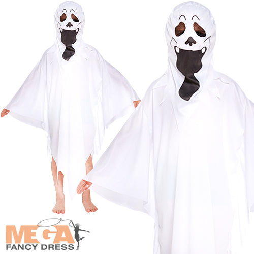 Kids Spooky Ghost Dead Phantom Halloween Costume