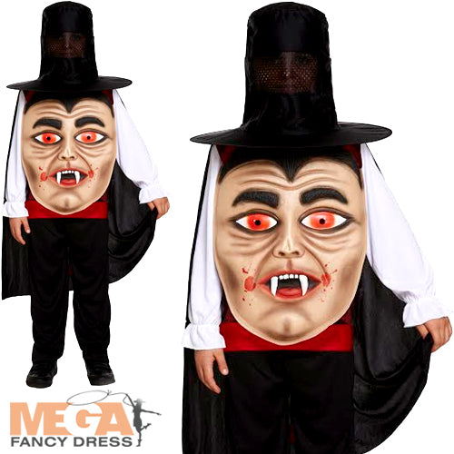 Vampire with Giant Face Boys Bloodthirsty Creature Costume