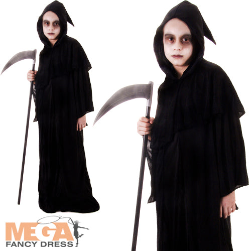 Boys Grim Reaper Halloween Fancy Dress Costume