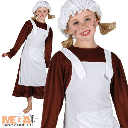 Girls Victorian Poor Girl Historical Costume