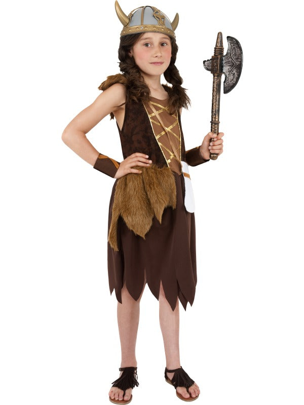 Historical Girls Viking Fancy Dress Costume