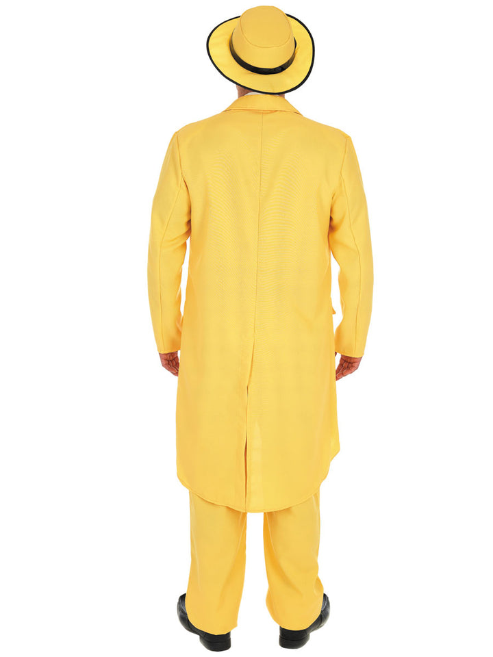 Mens Yellow Zoot Suit Fancy Dress Gangster Costume