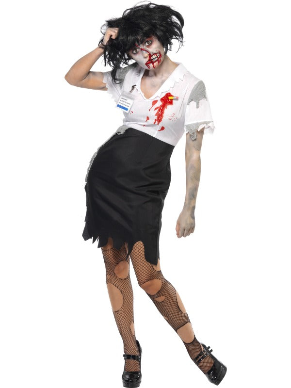 Zombie Office Worker Costume Horror Fancy Dress