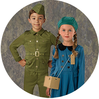 Kids 1940s and WW2 Costumes
