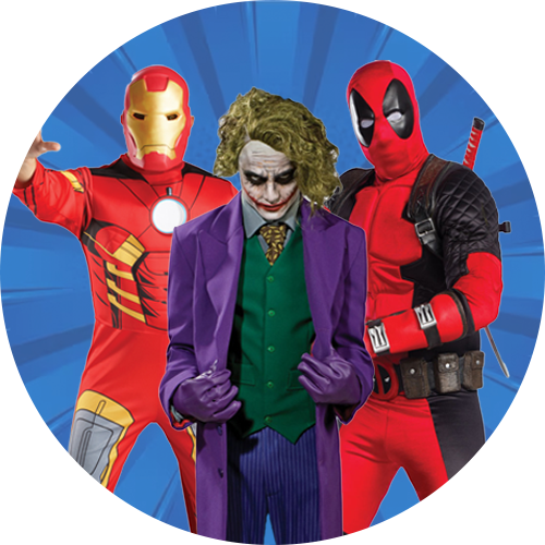 Men's Superheros & Villains Costumes