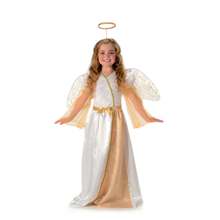 Angelic Angel Girls Nativity Fancy Dress Costume
