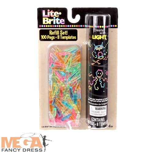 Lite Brite Peg & Template Refill Pack