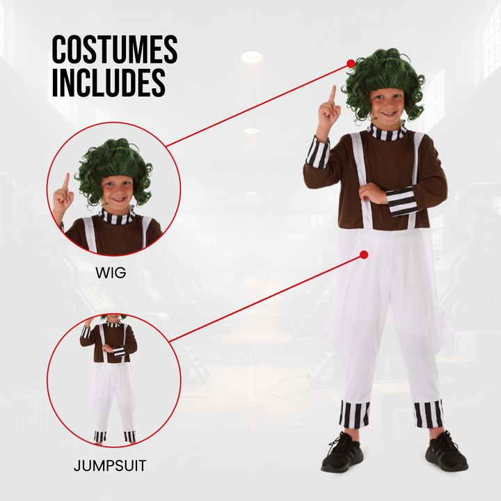 Kids Factory Worker Unisex Book Character Costume