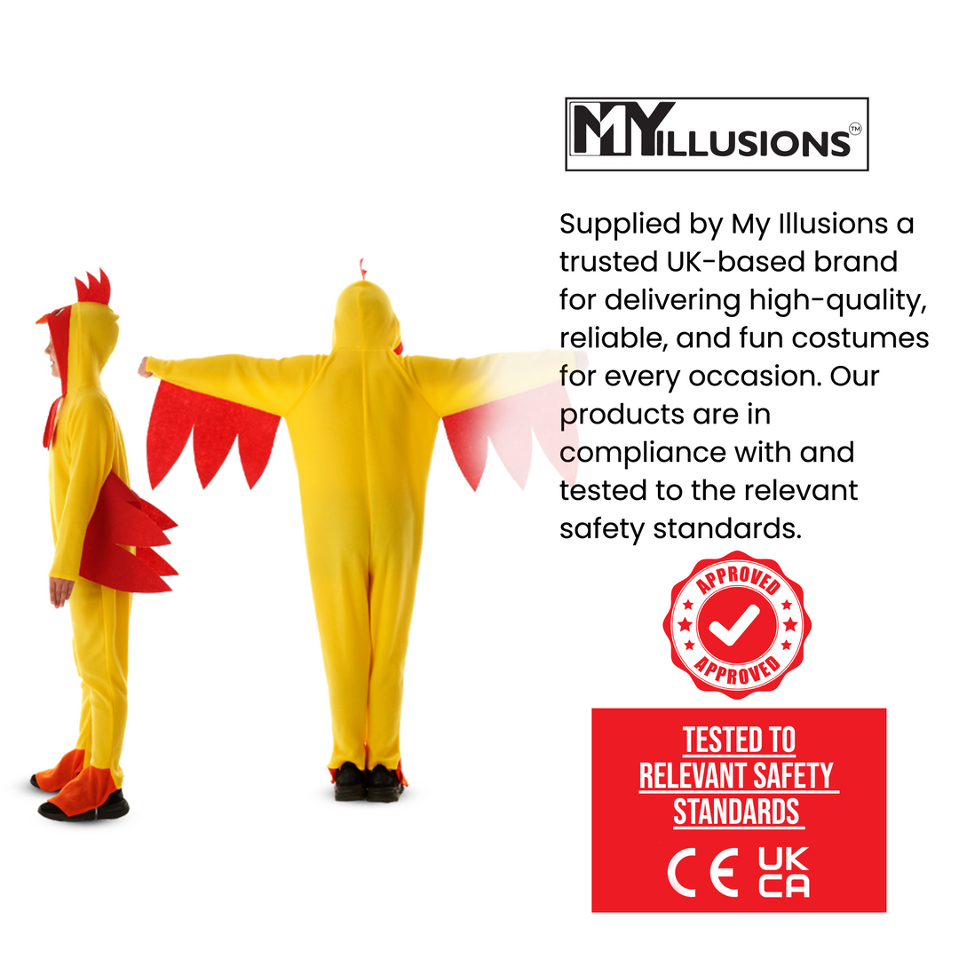Kids Chicken Boys Girls Animal Fancy Dress Costume