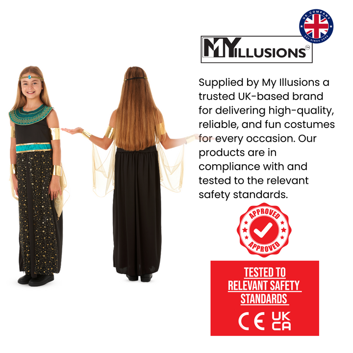 Girls Cleopatra Egyptian Historical Costume