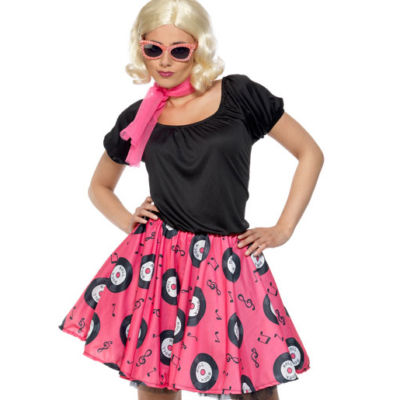 Girl's Rock N Roll 50's Grease Fancy Dress Costume