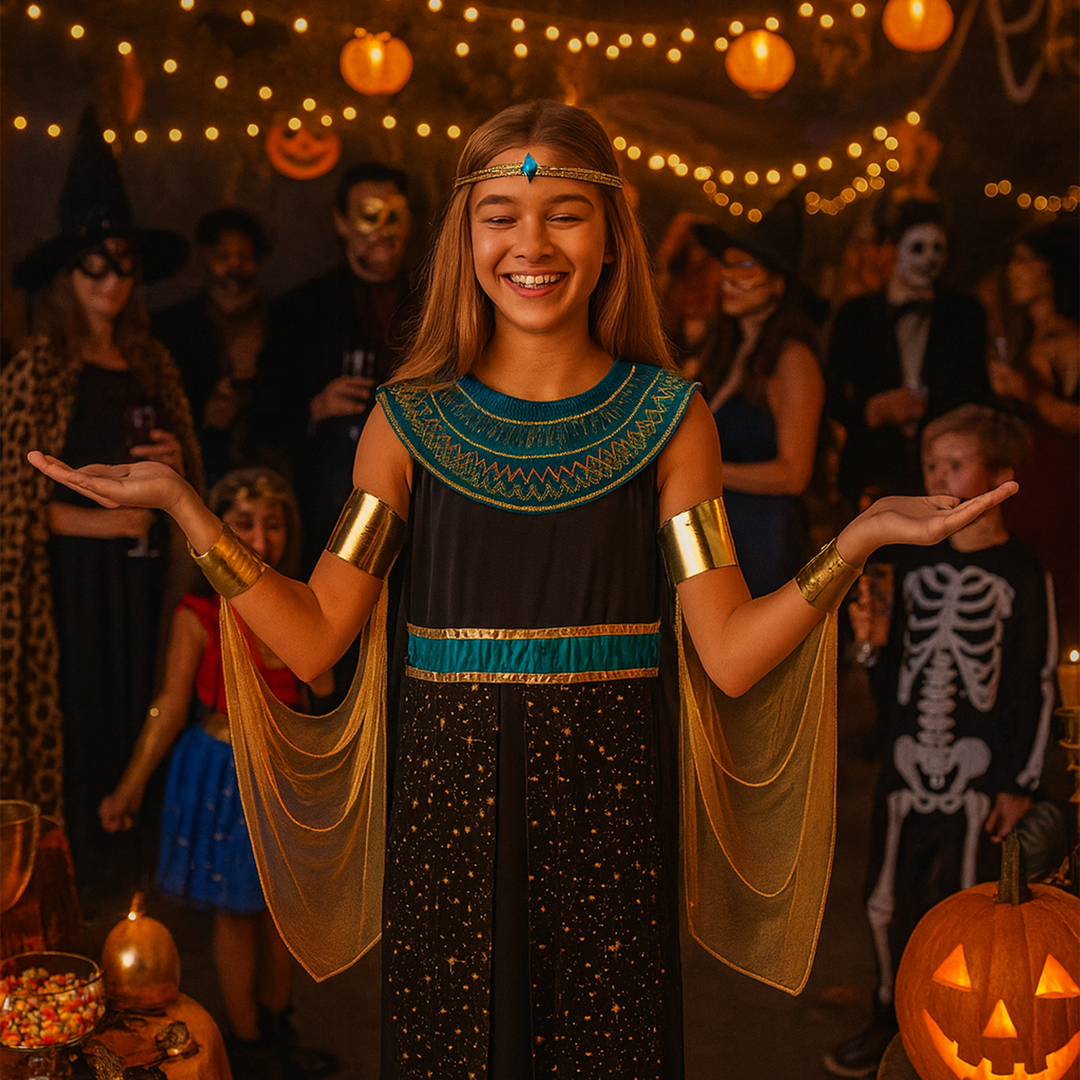 Girls Cleopatra Egyptian Historical Costume